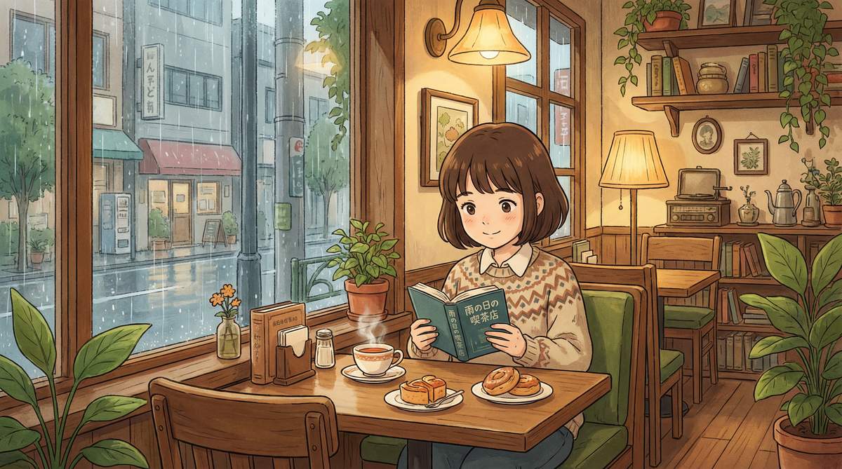 猎奇治愈动漫-雨天咖啡馆