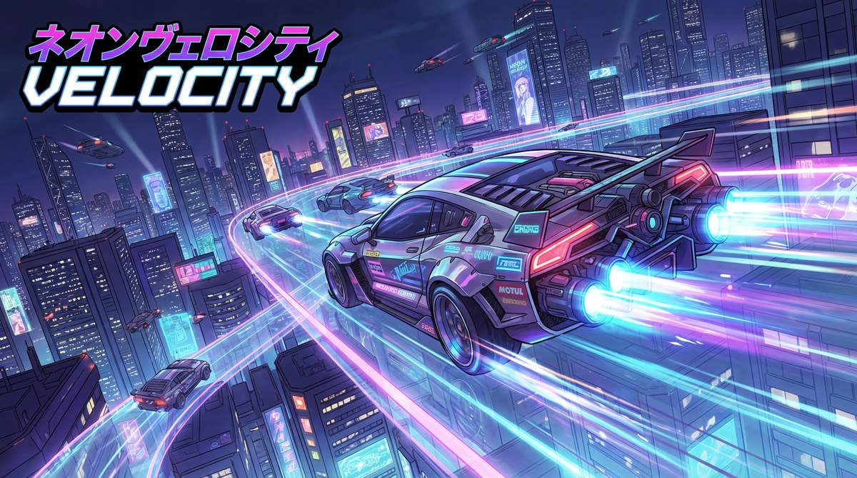 猎奇赛博动漫-霓虹飞车